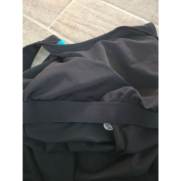 Women's Juno Active Tankini Swim Top Blue and Black Size 1x‎ - Picture 5 of 7